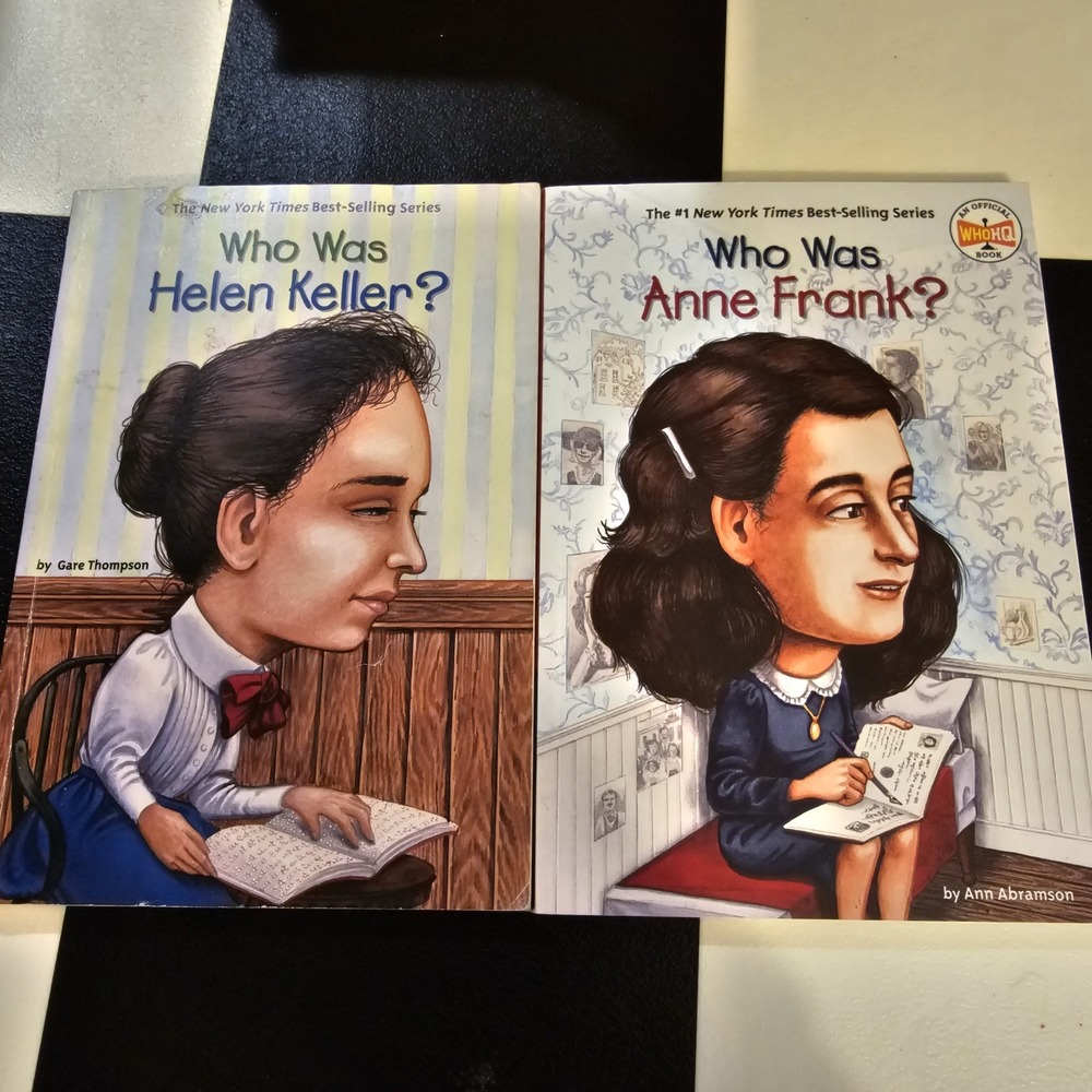 Who HQ Books: Anne Frank & Helen‎ Keller